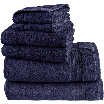 Linens & More Selene Towel Set - Navy